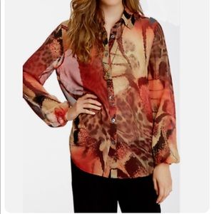 Da-Nang Printed Silk Blouse